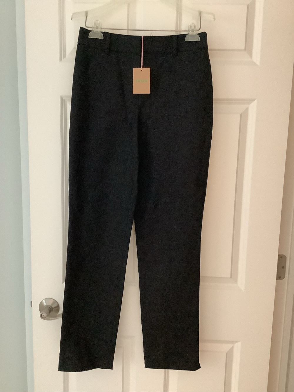 Boden High Rise Column Leg Pants R0634, Black, NWT, Size 4R